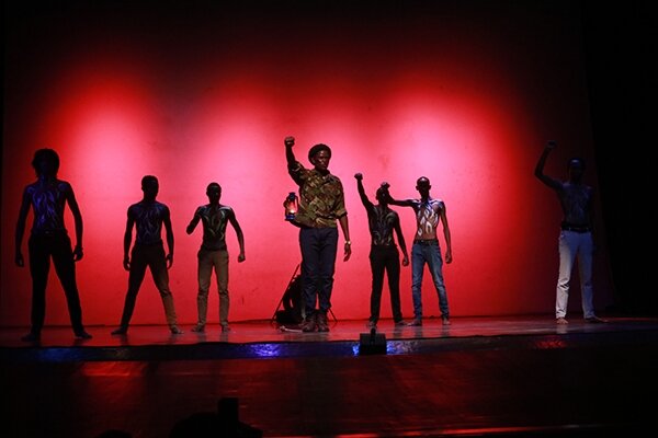 Kenyan artist perform at the History vs His-Story event 
